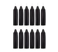 ladyrobyn Box of 12 Black Candles | 4 inches Tall & 3/4 inch Diameter | Witchcraft Supplies for Your Personal Wiccan Altar, Spells, Charms & Intentions | Witchy Room Decor | Taper Candlesticks