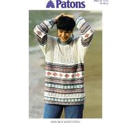 Lady's Diamond and Texture Tunic, Patons Knitting Pattern 5114, 30-40 in bust, in Patons Denim Twist and/or Laguna Double Knitting Yarn