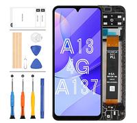 LADYSON LCD Screen For Samsung Galaxy A13 SM-A137 Screen Replacement For SM-A137F SM-A137F/DSN LCD Display Touch Screen Digitizer Assembly Black with Frame (Not Fit A13 5G)