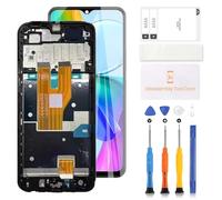 LADYSON LCD Screen for Vivo Y03 V2332 Screen Replacement for Vivo Y03 V2332 LCD Display Touch Digitizer Full Glass Assembly Repair Parts Kit with Tools(Black with Frame)