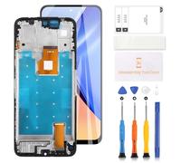 LADYSON Screen Replacement for HONOR 400 SMART 5G LGN-NX1 LCD Screen for Huawei HONOR 400 SMART LCD Display Touch Digitizer Assembly with Tools(Black with Frame)