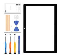 LADYSON Screen Replacement For Lenovo Tab M10 TB-X605 TB-X605F X605L/N 10.1inch Front Outer Glass Panel Sensor Full Glass Lens Repair Parts Kits(Not Touch Digitizer)