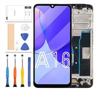 LADYSON Screen Replacement For Oppo A16 CPH2269 A16S CPH2271 LCD Display Touch Screen Digitizer Assembly Repair Parts Kit 6.52inch (Black with Frame)