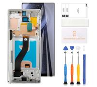 LADYSON TFT LCD Display for Samsung Galaxy Note 10 SM-N970F SM-N970U SM-N970W LCD Screen Replacement Digitizer Touchscreen Assembly Repair Parts - Sliver with Frame,No Fingerprint