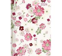 Ladytimer Flower Love 2024 - Flower - Pocket Calendar A6 (10.7 x 15.2 cm) - Weekly - 192 Pages - Note Book - Appointment Planner - Alpha Edition