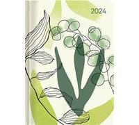 Ladytimer Leaves 2024 - Jungle - Pocket Calendar A6 (10.7 x 15.2 cm) - Weekly - 192 Pages - Note Book - Appointment Planner - Alpha Edition