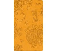 Ladytimer Slim Deluxe Honey 2023 Pocket Calendar 9 x 15.6 cm Tucson Cover with Embossed Motif Weekly 128 Pages Alpha Edition