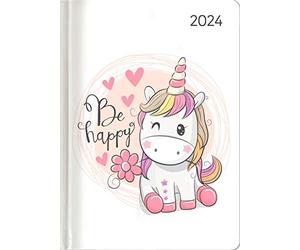 Ladytimer Unicorn 2024 - Unicorn - Pocket Calendar A6 - Weekly - 192 Pages - Note Book - Appointment Planner - Alpha Edition