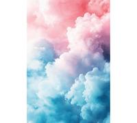 Laeacco 5x7ft Cloud Baby Shower Backdrop Pink and Blue Clouds Dreamy Sky Photography Background for Girls Birthday Wedding Bridal Shower Newborn Baby Gender Reveal Party Decoration Booth Props