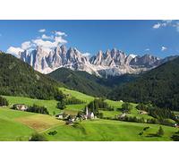 Laeacco European Alps Backdrop 10x6.5ft Photography Background Dolomites Swiss Mountains Green Forest Blue Sky Scenic Spot Outdoor Photo Background Studio Props Photo Studio