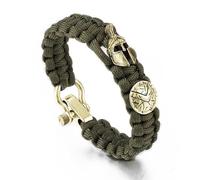 LAECCO Leather bracelet Nordic Outdoor Spartan Warrior Helmet Lanyard Bracelets Men Antique Vikings Accessories Survival Paracord Bangles homme Handmade