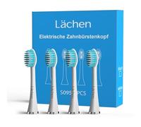 Lächen Replacement Brush Head, Super Soft Bristles, Suitable for People with Sensitive Oral Cavities, S095 White, Pack of 4