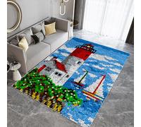 Laegnfho 40x70 cm Latch Hook Kits for Adults, Rug Making Kits for Adults, Latch Hook Rug Kits, Latch Hook Kit for Beginners Adults, Handmade Home Decoration Latch Hook Mats Latch Hook Cushion Kits