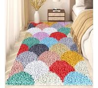 Laegnfho 69 x 102 cm Latch Hook Rug Kits, DIY Carpet Embroidery Kits, Crochet Kits Embroidery Kits Needlework Crafts for Home Decor, Needlework Rugs Craft Kits for Beginners, Rug Making for Adults