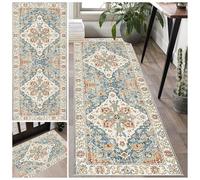 Laegnfho Hallway Runner Rug Non Slip 70 x 230 cm Rubber Backed Long Hallway Hall Runner Narrow Rugs Carpet Runners for Hallways Kitchen Rug Washable Entryway