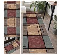 Laegnfho Hallway Runner Rug Non Slip Runner Rug 80 x 220 cm Soft Hall Runner Kitchen Runner Rug Indoor Door Mat Rug Washable Floor Carpet Runner for Entryway Living Room Bedroom Laundry