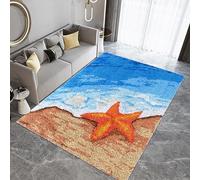 Laegnfho Latch Hook Kits for Adults, DIY Latch Hook Rug Kits for Beginners, Crochet Kit for Beginners, Rug Making Kits with Printed Canvas, Home Decor 40 x 70 cm