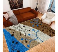 Laegnfho Latch Hook Rug Kit, DIY Crochet Carpet for Adults Beginners, Patterns Pre-Printed Canvas Rug Hooking Kits Home Decor, Rug Making Kit for Adults 61 x 87 cm