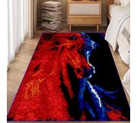 Laegnfho Latch Hook Rug Kit for Adults, 140 x 160 cm, Traditional, Non-Foldable