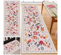 Laegnfho Long Runner Rug for Hallway Washable Carpet Runner Rug for Kitchen Non Slip Stair Area Rug 60 x 230 cm Very Long Hallway Hall Runner Narrow Rugs Kitchen Runners Heavy Hall Runner Door Mat