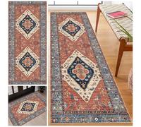 Laegnfho Non Slip Hallway Runner Rug Long Hallway Carpet Runner Heavy Duty Entryway Rug Absorbent Hall Runner Low Pile Kitchen Rug Runners for Entrance Kitchen Laundry Room 40 x 60 cm