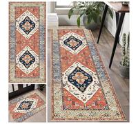 Laegnfho Runner Rug for Hallway 100 x 400 cm Non Slip Long Hallway Hall Runner Narrow Rugs Washable Runner Rugs Kitchen Mat Area Rug Runner for Bedroom Laundry Room Kitchen Entrance