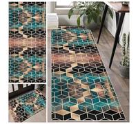 Laegnfho Runner Rug for Hallway 40 x 180 cm Non Slip Long Hallway Hall Runner Narrow Rugs Washable Runner Rugs Kitchen Mat Area Rug Runner for Bedroom Laundry Room Kitchen Entrance