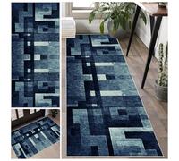 Laegnfho Runner Rugs for Hallway Non Slip 100 x 220 cm Carpet Runner Vintage Hall Runner rug Long Washable Kitchen Rugs Floor Carpet Runners for Kitchen Laundry Room Hallway Entryway