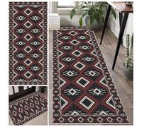 Laegnfho Runner Rugs for Hallway Non Slip 60 x 200 cm Carpet Runner Vintage Hall Runner rug Long Washable Kitchen Rugs Floor Carpet Runners for Kitchen Laundry Room Hallway Entryway