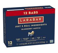 LÄRABAR Blueberry Muffin, Gluten Free Vegan Fruit & Nut Bars, 1.6 oz, 12 ct