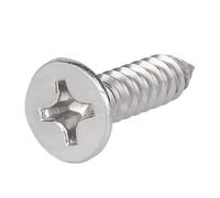 LAERNPU 10pcs 304 Stainless Steel M5 M6 M8 Marine Grade Flat Countersunk Head Self-tapping Wood Screw(55mm,M8-10pcs)