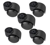 LAErper 2 Inch Stemless Black Silent Furniture Casters, 5pcs Heavy Duty Office Chair Casters, Replacement Swivel Chair Accessories