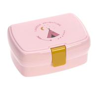 LÄSSIG 1210036749 Adventure Teepee Lunch Box Stainless Steel, Pink