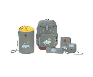 Lässig Adventure Bus Schoolbag Set, 40 cm;,Blue