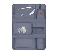 LÄSSIG Adventure Kids car back seat organizer, 55 cm, Tractor blue