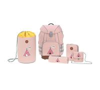 LÄSSIG Adventure School Bag Set 5 pieces, 40 cm, 15 L, Tipi pink