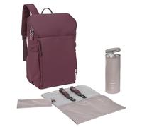 LÄSSIG Baby Changing Backpack with Changing Mat, Stroller Attachment and Bottle Holder/GRE Slender Up