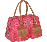 Lässig Baby Changing Bag with Mat Bottle Holder Pram Hooks for Mums Travel Pink