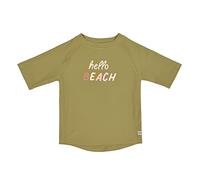 LÄSSIG Baby Children's Swimming Shirt Short-Sleeved UV Protection Short Sleeve Rash Guard, Hello Beach Moss, 19-24 Monate