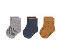 LÄSSIG Baby Kids Socks GOTS 3 pcs. assorted blue, Size: 15-18