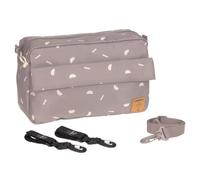 LÄSSIG Baby Pram Organiser Shoulder Bag Pram Bag Including Pram Attachment/Casual Buggy Organiser Bag Blocks Taupe