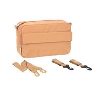 LÄSSIG Baby Stroller Organizer, Shoulder Bag, Baby Stroller Bag, Includes Baby Stroller Mount/Casual Buggy Organizer Bag Camel