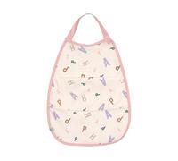 LÄSSIG Baby Toddler Bib (Pack of 2) with Crumb Catcher and Press Stud/Medium Drop Bib Happy Fruits Peach