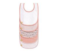 LÄSSIG Baby Value Pack Bib 5 pcs assorted Little Chums Mouse, Rose