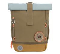 LÄSSIG Nursery Backpack Children's Backpack Rolltop with Chest Strap Water-Repellent 11 Litres/Mini Rolltop Backpack, Nature Olive, Höhe 32,5 Zentimeter, Children's backpack