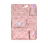 LÄSSIG Car Organiser, Car Back Seat Organiser, Back Seat Bag for Car, for Hanging, Foldable, Car Wrap-to-Go Pattern, Party, Rose