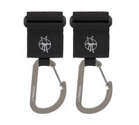 Lässig Casual Stroller Hooks With Carabiner Black
