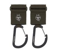Lässig Casual Stroller Hooks With Carabiner Olive