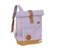 LÄSSIG Children's Backpack with Chest Strap, Leisure Backpack, Water-Repellent, 12 Litres/Medium Rolltop Backpack, purple, 12-15 L, Modern
