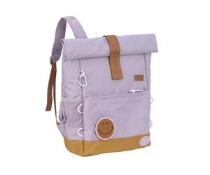 LÄSSIG Children's Backpack with Chest Strap, Leisure Backpack, Water-Repellent, 12 Litres/Medium Rolltop Backpack, purple, 12-15 L, Modern